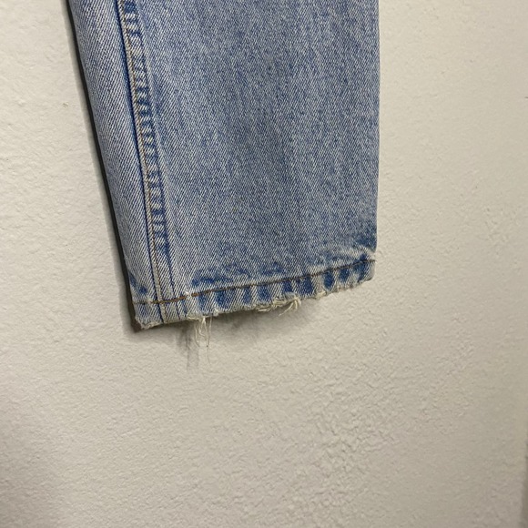 Gap Vintage Light Wash Distressed 90s Jeans Straight - Picture 8 of 8